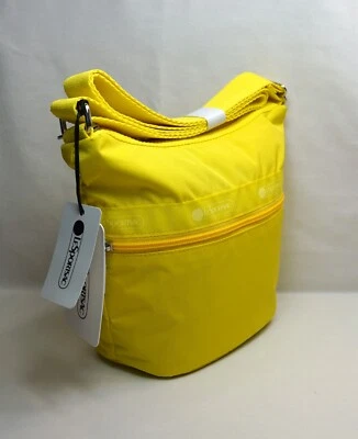 NUEVO CON ETIQUETAS LeSportsac MINI BOLSO DE HOMBRO CUBO "Amarillo Primrose" STK#A Foto 1 de 4
