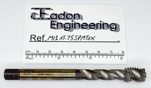 M12 x 1.75mm Metric Spiral Machine Tap, HSS. By top brands. - Picture 1 of 6