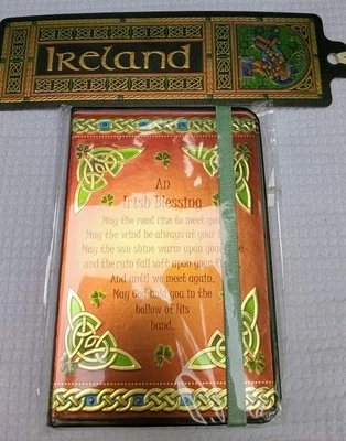 Celtic Notes IRISH BLESSING Notebook 88 Lined Ivory Pages, Bookmark, FREE GIFT ☘ - Image 1 of 4
