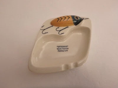 Cenicero vintage distribuidor rep de señuelo de pesca arbogast jitterbug. Difícil de encontrar. Foto 1 de 4
