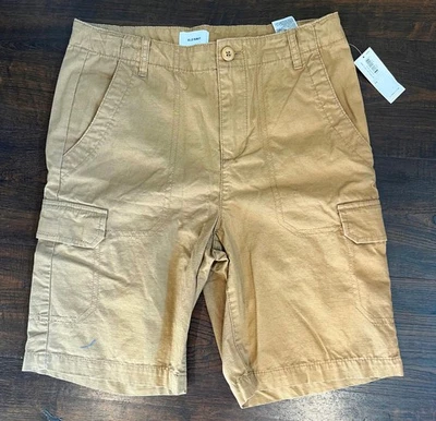 NEW Boys Old Navy Khaki Beige Adjustable Waist Uniform Cargo Shorts 14 NWT - Image 1 of 4