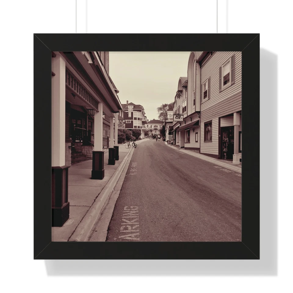 "Mackinac Island 1" by Courtney Steely Framed Vertical Poster 16"x16" - Image 1 of 1