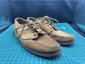 Oak Street Bootmakers USA Trail Oxford Brown Suede Moccasin Shoes Sz 10.5.  RW42 - Picture 1 of 8