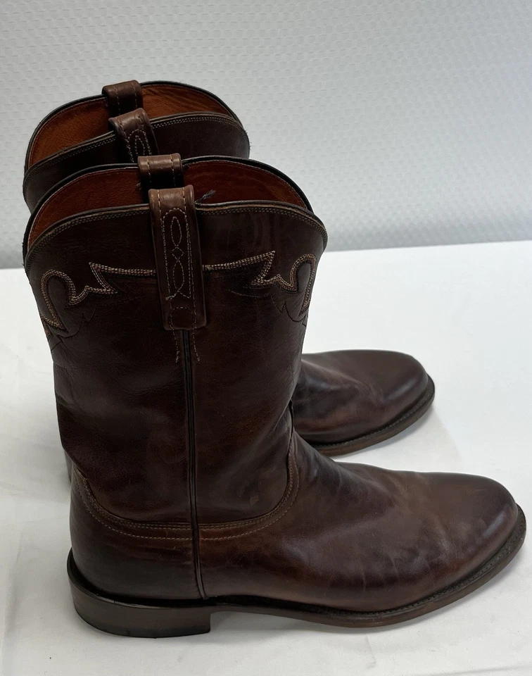 Botas de hombre lisas/suaves marrón lucchese talla 11 D 🤩 Foto 1 de 4