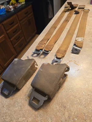 1973-1976 Chevrolet truck bench seat seatbelts - Image 1 of 4