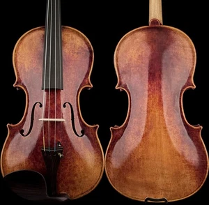M20+ Pro Master Antique/Old Strad Style Violin 4/4 European Wood Sweet Open Tone - Picture 1 of 17
