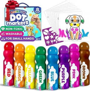 Marcadores de puntos para niños pequeños pinturas artísticas de 1-3 puntos lavables para niños de 2 a 4 años - Imagen 1 de 4
