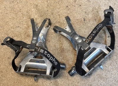 Pedais aerodinâmicos tricolor shimano 600 com clipes e alças - Imagem 1 de 3