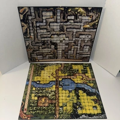 TSR Dragon Strike 1993  Replacement Double Sided Gameboards #A & #B - Image 1 of 4