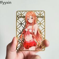 Sword Art Online Anime Yuuki Asuna Metal Hollow Card Bookmark Gift