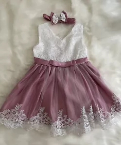 Baby Girl And Toddler Birthday Wedding Christening Baptism Formal Dress 18MONTHS - Picture 1 of 2