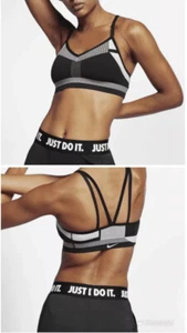 Nike Flyknit Indy Tech Pack Black/White MS Sport Bra (AQ0160-010) Size XS NWT - Picture 1 of 10