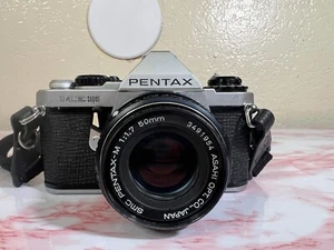 Pentax ME Super 35mm Film W/ SMC Pentax-M 1:1.7 50mm Lens - Picture 1 of 8