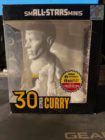 SmALL-STARS Minis NBA Warriors STEPHEN CURRY White CHASE 6" Figure New in box Cover