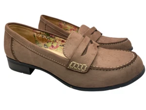 Hotter  Sorbet Nubuck Brown Shoes Slip On Loafers Comfort Low Heel UK 5 - Picture 1 of 18