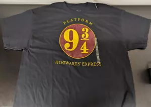 Camiseta Harry Potter Hombre Hogwarts Express Plataforma 9 3/4 Signo Talla XL - NUEVA CON ETIQUETAS - Imagen 1 de 4