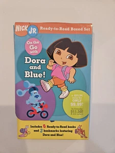 Like New/New Nick Jr Ready to Read Boxed Dora and Blue Reading Set - Picture 1 of 5
