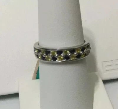 Anillo EFFY BH Plata Azul/Grillo Banda Zafiro Nuevo con Etiquetas 1.35 CT Talla 7 Caja de Regalo Foto 1 de 4
