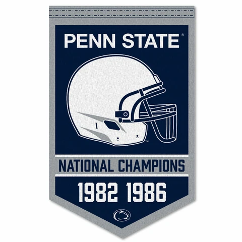 Penn State Nittany Lions Football National Champions Banner Flag Cover