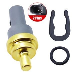 2 Pins Coolant Temperature Sensor & O-Ring for VW Volkswagen Audi 06A919501A - Picture 1 of 9