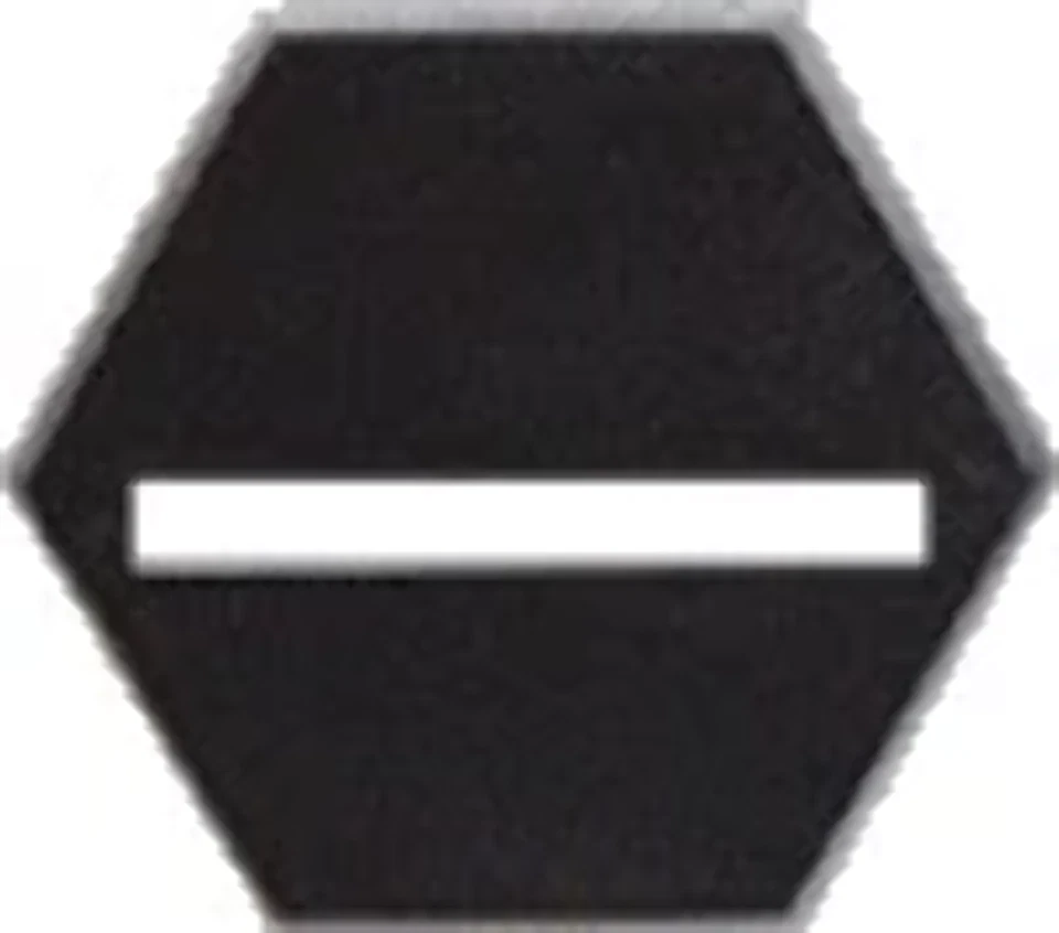 Base hexagonal ranurada de 25 mm (25) Foto 1 de 1