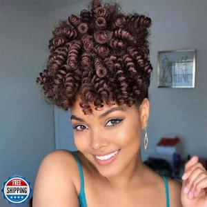 MIMAN 5 Packs 10 Inch Short Curly Crochet Hair Braids for Black Women 12MM Sp - Picture 1 of 5