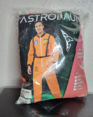 Traje de Vuelo Astronauta Naranja y Arnés Disfraz de Halloween para Hombre Talla L Foto 1 de 4
