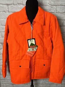 Veste de chasse vintage Saftbak Blaze orange manteau poches avant hommes M NEUF rare