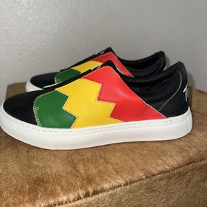 Tombo ziggs shoes 7.5 rasta colors. Look New - Picture 1 of 7