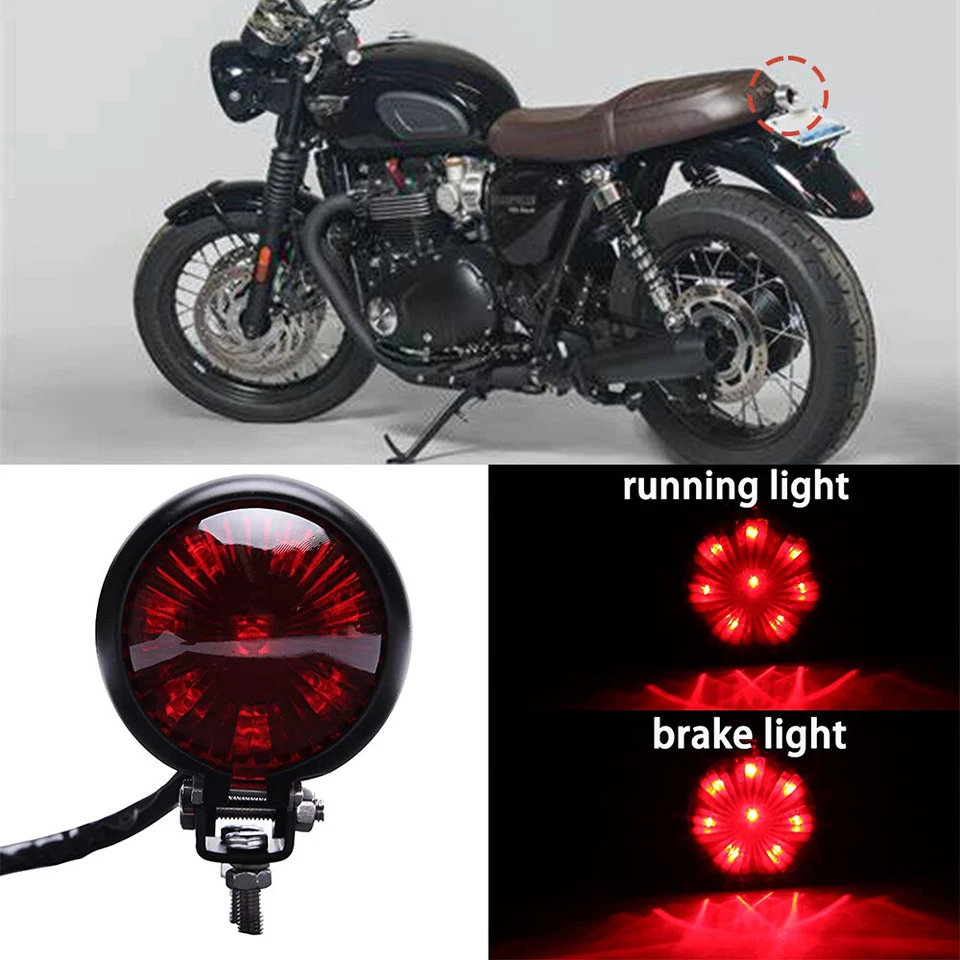 For Triumph Bonneville Motorcycle Tail Light LED Bullet Brake Stop Rear Lamp - Image 1 of 4