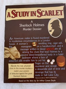 A Study in Scarlet Sherlock Holmes Murder Dossier Quill 1983 1st Edition - Picture 1 of 9