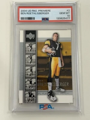 2004 Upper Deck NFL Players Rookie Premiere - Ben Roethlisberger #2 (RC) - Image 1 of 2