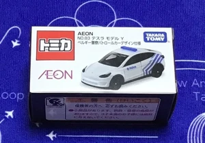Tomica AEON #83 TESLA MODEL Y Belgium Police Design TakaraTomy + - Picture 1 of 1