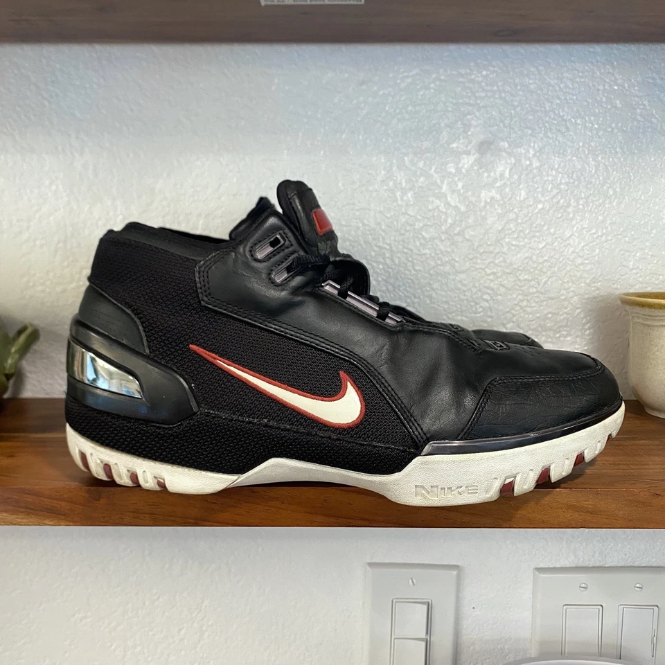 Nike LeBron Air Zoom Generation 1 Size 12 Black White Red Kings Rook 2004 Rookie - Image 1 of 4