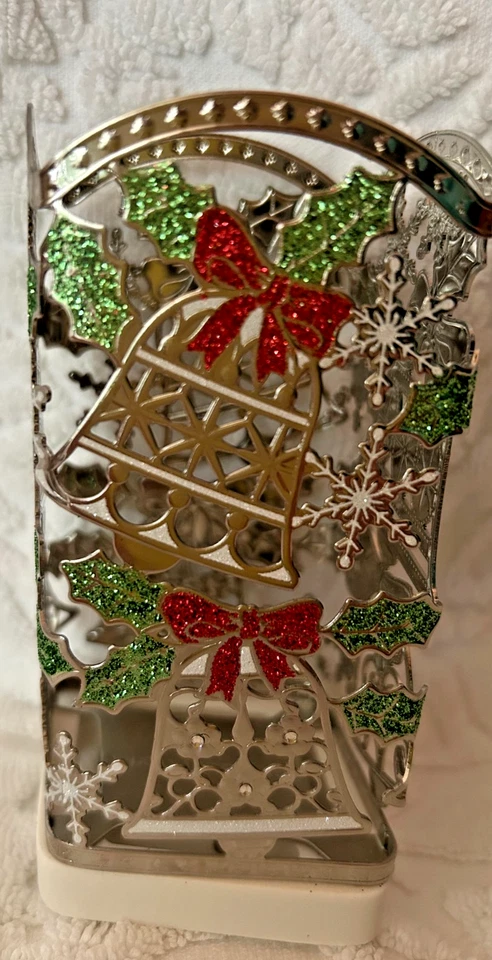 Bath & Body Works Acebo Campana Plata Navidad Jabón de Manos Soporte Manga Nuevo Foto 1 de 1