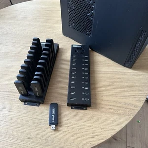 Komplettes Modem Infrastruktur Set - Server + 2 Industrie USB Hubs + 40 Huawei - Bild 1 von 5