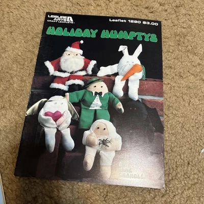 Sewing Holiday Humptys By Jane Chandler Leisure Arts Leaflet 1290 So Cute! New - Image 1 of 3