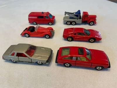 Lote Tomica Años 70 Vintage Diecast Alto Grado Toyota Nissan Ferrari Japón Tomy Foto 1 de 4