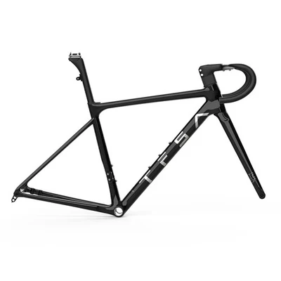 Cuadro de freno de disco de carbono ligero mate para bicicleta de carretera Foto 1 de 4