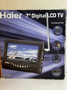 HAIER HLT71 - 7" Digital LCD TV - with Accessories - NEW, Open Box - Picture 1 of 3