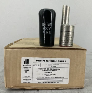 PENN-UNION TPO-350 ALUMINIUM KLEMMENSTECKER AL9CU 350 MCM FARBCODE: BRAUN - Bild 1 von 7