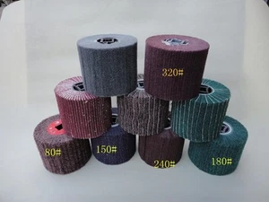 1 Piece FLEECE Wheel Grit 120 Burnishing sander metabo abrasive flap non-woven - Picture 1 of 1