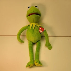 Ty Beanie Buddies Kermit the Frog 2013 Muppet's Plush, Medium 16" 40cm New - Picture 1 of 12