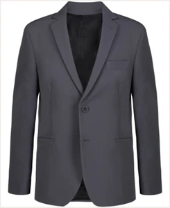 Calvin Klein Big Boys Slim-Fit Stretch Performance Suit Jacket - Dark Gray Size - Picture 1 of 3