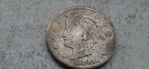 1894 Liberty Head 'V' Nickel better date G Details #J493 - Picture 1 of 6