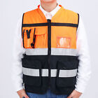 (XXL)High Visibility Safety Vest Reflective Safety Vest Ample Storage Space