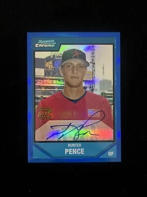 Bowman 2007 cromo azul refractor autógrafo/150 Hunter Pence Foto 1 de 3