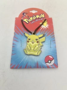 Nintendo POKEMON Pikachu 1999 Metal 1.5  Pendant Necklace Vintage NEW!  Starline - Picture 1 of 2
