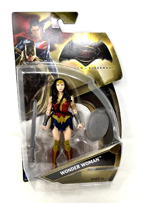 Mattel Wonder Woman 6" Action Figure Dawn of Justice 2016 Sword Shield NEW - Image 1 of 2