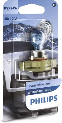 Philips WhiteVision ultra PSX24W car signalling bulb Sharp White Look 12276WVUB1 - Image 1 of 2
